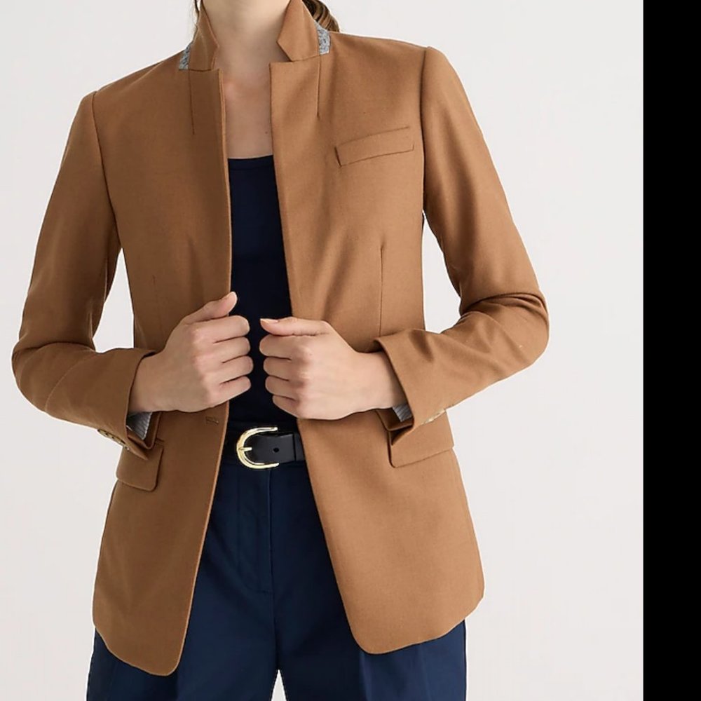 Camel J.Crew Regent blazer